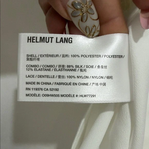 Helmut Lang White Lace Relaxed Shirt - Picture 7 of 8